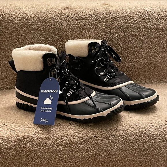 NEW Ali Black Multi JBU by JAMBU Waterproof Ankle Boots 7 M - Picture 2 of 5